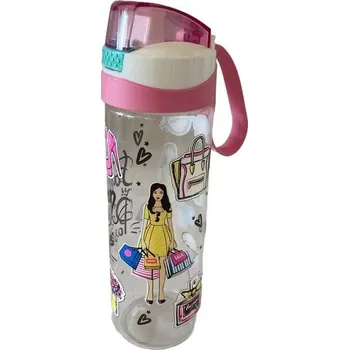 Láhev láhev 0,75l FASHION-MY PASSION, bílá, nápitka+kryt, sport, plast