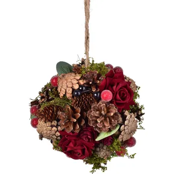 Dedra LESNÍ KOULE závěsná přírodní dekorace ze šišek dekorace