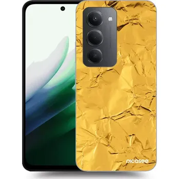 Pouzdro na mobilní telefon Picasee silikonový průhledný obal pro Xiaomi Redmi 15 5G - Gold