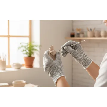 Pracovní rukavice CERVA GROUP Rukavice BULBUL Velikost 8 šedá