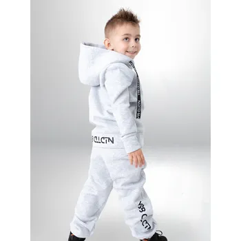 Dívčí oblečení Dětská tepláková souprava VSB KIDS šedá, Velikost 110/116