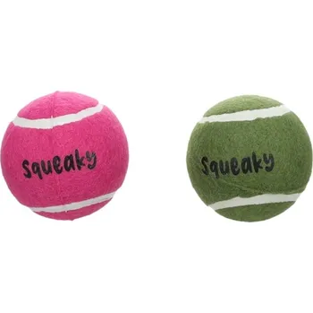 Hračka pro psa Hračka FLAMINGO guma - Tennis míček vícebarevný 7,6cm (2ks)