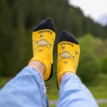 Dámské ponožky Kotníkové ponožky Včelí úl S (35-38)