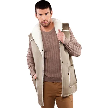 Dámská vesta Ovčí věci Vesta COUNTRY LONG SOFT šedá velikost Merino: L