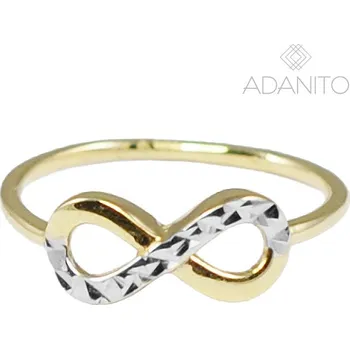 Prsten Zlatý prsten nekonečno z kombinovaného zlata
