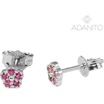 Náušnice Zlaté náušnice kytičky z bílého zlata