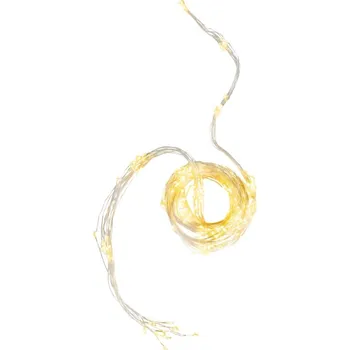 Vánoční dekorace MagicHome Světelný řetěz Twisted Stars 360 LED teplá bílá, IP44, 3 m