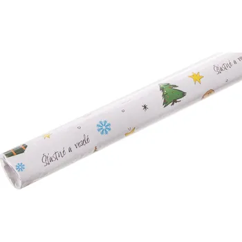 Vánoce Orion Vánoční balicí papír Šťastné a veselé 500x70 cm