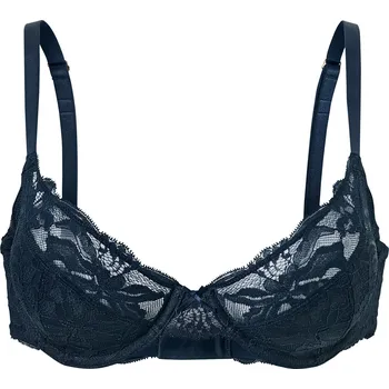 Podprsenka 676944 - Tchibo - Podprsenka s kosticemi a krajkou - pro ženy - vel. 80B - barva: modrá