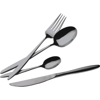 Příbor Berlingerhaus Sada příborů 24 ks nerez leštěná černá