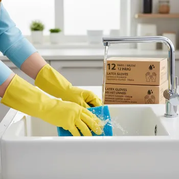 Pracovní rukavice CERVA GROUP Rukavice STARLING VELIKOST M žlutá