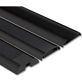 Průmyslové svítidlo MCLED Profil AL 40/9mm PXA komplet černý 2m ML-761.305.86.2