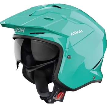 Helma na motorku Trial helma na motorku Airoh Kombakt Color akvamarínová L