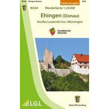 Ehingen (Donau) - Großes Lautertal (Ost), Münsingen. Wanderkarte 1:25.000