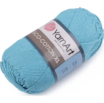Galanterie Pletací příze Eco - cotton XL 200 g - 8 (765) modrá azuro