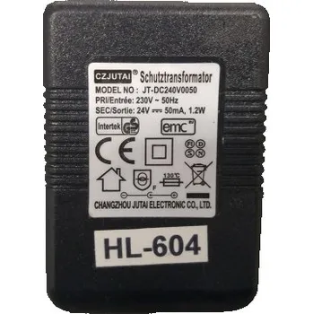 Napájecí zdroj pro osvětlení Náhradní transformátor 230/24V ss., 1,2VA, souosý výstupní konektor