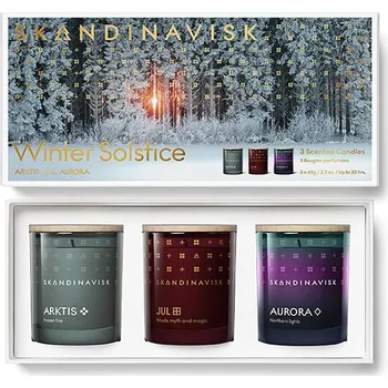 Svíčka Dárkový set 3 sezónních mini svíček Skandinavisk WINTER SOLSTICE 3x 65 g