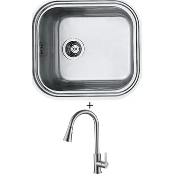 Nerezový dřez Nerezový dřez SET Foster BIG BOWL 1611 060 nerez + Laveo BONA BAB 269U nerez