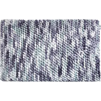 Koupelnová předložka LineaDue PUNTO - Koupelnová předložka stříbrná šedá Rozměr: 60x100 cm