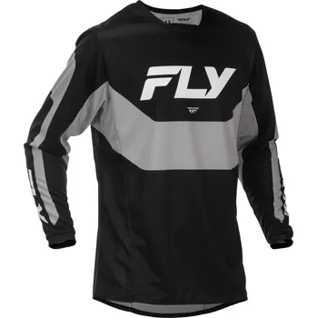 Moto dres Motokrosový dres FLY Racing Kinetic USA černo-šedý 2XL