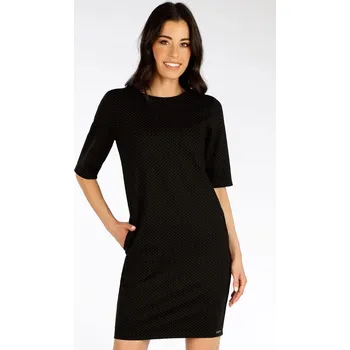 Dámské šaty Dámské šaty LITEX s krátkým rukávem černé Velikost: L, kód: LI-7F059-L