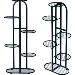 Černý kovový stojan na květiny - 6 úrovní PJJPS0014