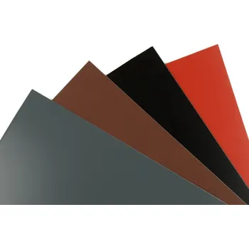 Plech Tabulový plech s fólií 1250 mm, tl. 0,5 mm [SSAB Premium Matt, RAL 887 (8017)]