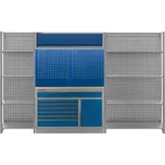 AHProfi Dílenská sestava PROFI BLUE se dvěma regály - MTGC1371RBAL3