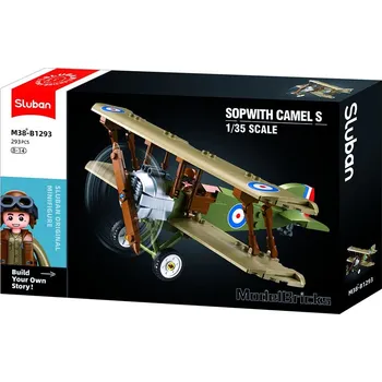 Stavebnice Sluban Sluban Model Bricks M38-B1293 Dvouplošník Sopwith 1.35 / M38-B1293