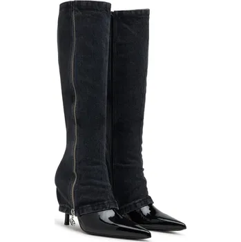 Dámská obuv KOZAČKY DIESEL VENUS D-VENUS TWISTED BOOT BOO BLACK DENIM