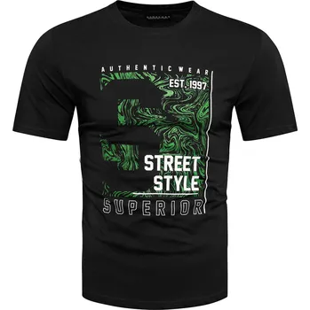 Pánské tričko Recea Pánské tričko s krátkým rukávem Recebridani černá L