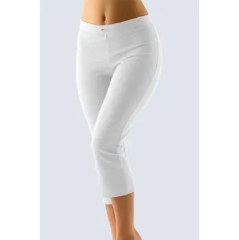 Dámské legíny Sportovní capri legíny Gina 95004P - 7/8 Bílá M