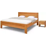 Postel ONTARIO Dub 180x200 - Dřevěná postel z masivu, dubové dvoulůžko o šíři masivu 3,7 cm