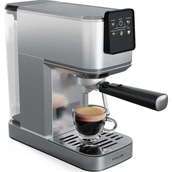 Kávovar Klarstein SteelPresso Slim Touch 10046328 stříbrný