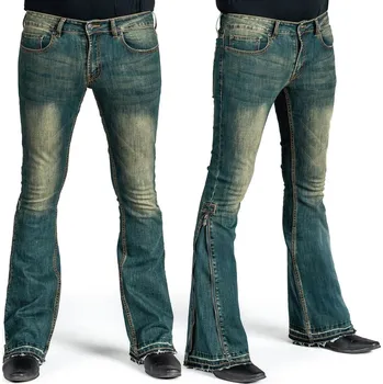 Pánské džíny kalhoty unisex (jeans) WORNSTAR - Hellraiser Side Zipper - Vintage Blue - 28