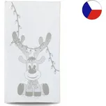 Vánoční ručník 55x100 ZARA 450g Vánoční sob šedý