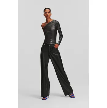 Dámské kalhoty KALHOTY KARL LAGERFELD JEANS KLJ PANT BLACK