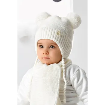 Dívčí tričko ČEPICE + ŠÁLA 46-404 světle růžová 40-42