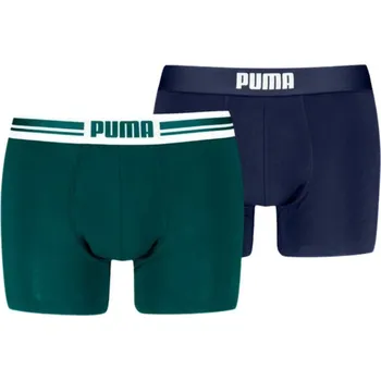 Boxerky Puma Everyday Placed Logo Boxer 2 Pack M 93847614 - green/blue XXL
