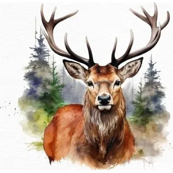 Papírový ubrousek E-myslivost Papírové myslivecké ubrousky - Jelen