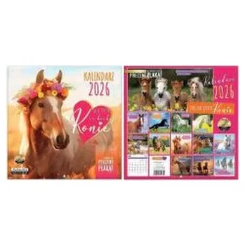 Kalendář Kalendarz 2026 ścienny Classic Konie