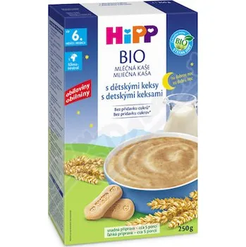 Kojenecká výživa HiPP Mléč.kaše na noc dětské keksy BIO 6m 250g