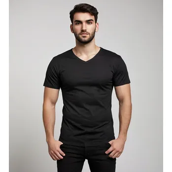 Pánské tričko Recea Pánské tričko s krátkým rukávem Asilevaa černá XL