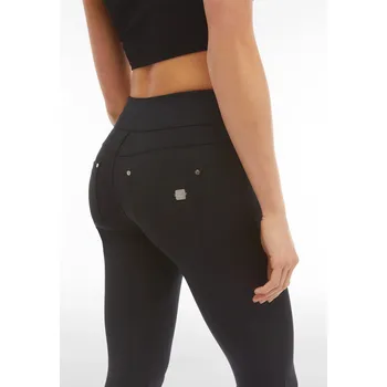 Dámské kalhoty Freddy kalhoty N.O.W.® YOGA v černé barvě, materiál D.I.W.O. , slim fit, ohrnující pas, eco-friendly materiál Vybraná velikost: XS