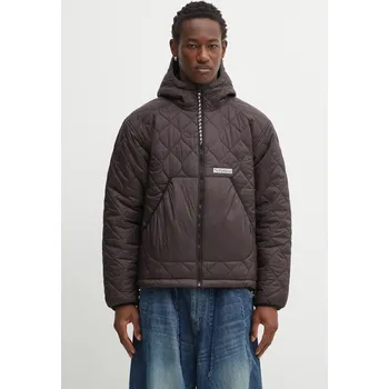 Oboustranná bunda No Problemo Alien-O hnědá barva, zimní, oversize, NP7113004, XL, 88X