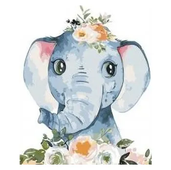 Dětské zboží Malowanie po numerach 40x50cm Słonik