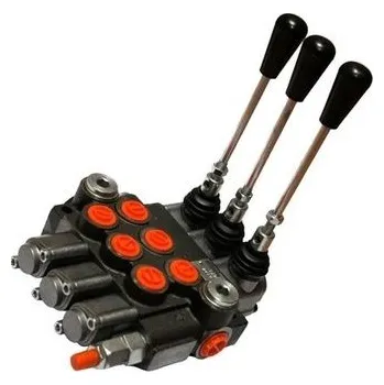 Příslušenství pro stavební techniku Badestnost Hydraulický rozvaděč 3/40Z2 dvě sekce s aretací