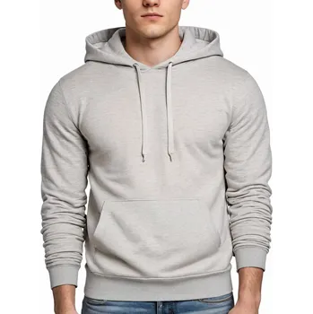 Pánská mikina Recea Pánská mikina s kapucí Leoveronal šedá L