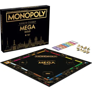 Desková hra Hasbro Monopoly Mega Gold edice Česko