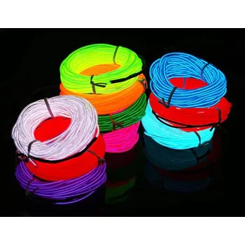 LED páska LED line light - 12V světelný LED kabel 3,3m do auta, autokonektor, 4 barvy svitu Barva: Zelená